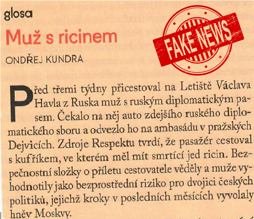 Komentář Velvyslanectví Ruské federace v České republice